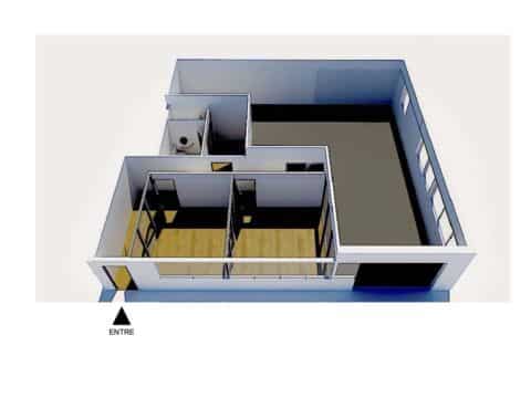 Entrepôt avec bureaux d’environ 130m2 à Merignac