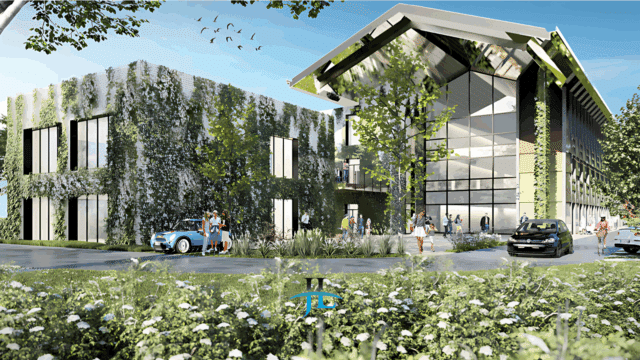 Local commercial 705m2 + 462m2 terrasse à vendre ZAC Boé