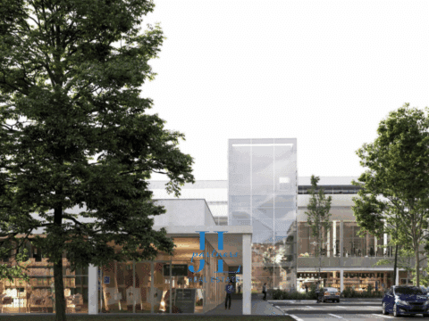 Local commercial 1 056m2 + terrasse 410m2 à louer Mérignac – Emplacement N°1 – Visibilité rocade