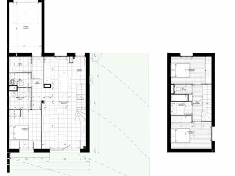 Maison T4 duplex avec jardin et garage – Salleboeuf