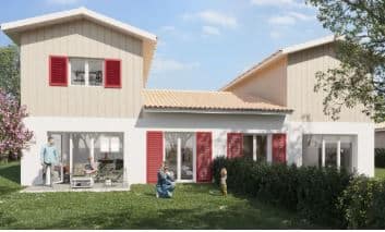 Maison T3 duplex avec jardin, terrasse et garage – Salleboeuf