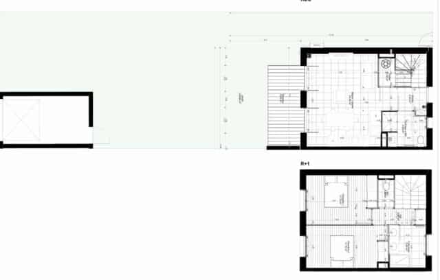 Maison T3 duplex avec jardin, terrasse et garage – Salleboeuf