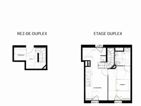 Appartement T2 duplex – Talence