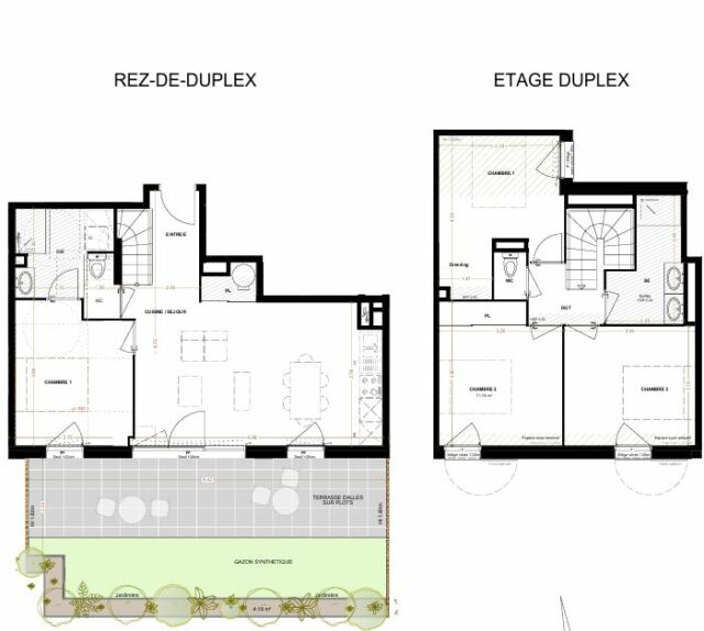 Appartement T5 duplex avec terrasse – Talence