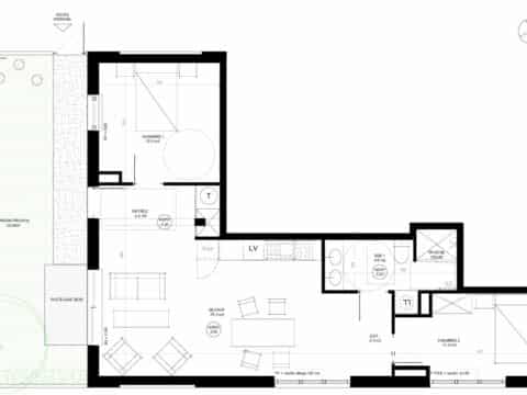 Appartement T3 avec jardin – Urrugne