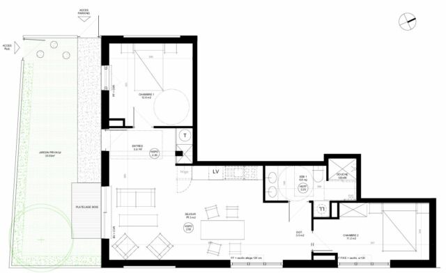 Appartement T3 avec jardin – Urrugne