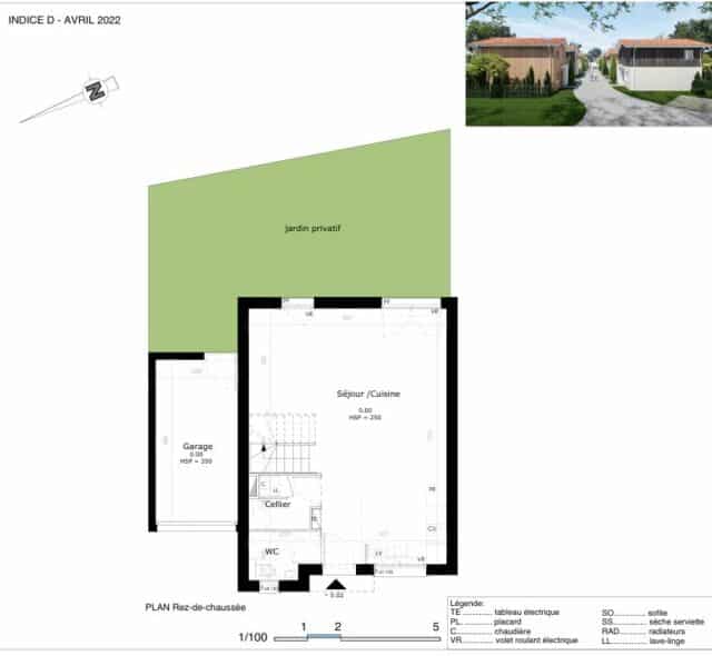 Maison T4 avec jardin et garage – Andernos-les-Bains