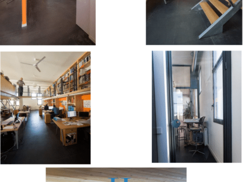 À LOUER – Bureaux 191m² + 50m2 de mezzanine Bail Dérogatoire – Bègles – Quartier Terres-Neuves – Esprit loft – Parking